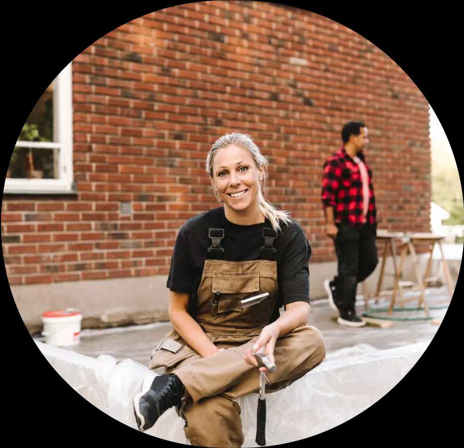 En fornøyd håndverker