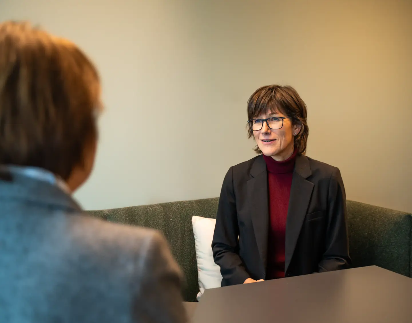 Kristin Dille, organisasjonspsykolog Avonova i samtale.